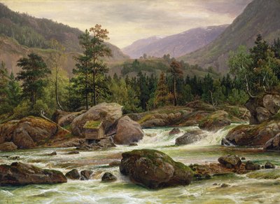 Norwegian Waterfall by Thomas Fearnley